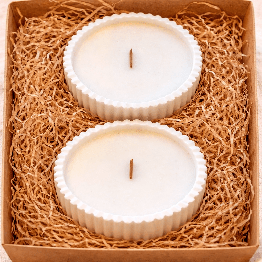 Pack de Velas Aromáticas de Soja - Vainilla Oriental y Chocolate Caliente