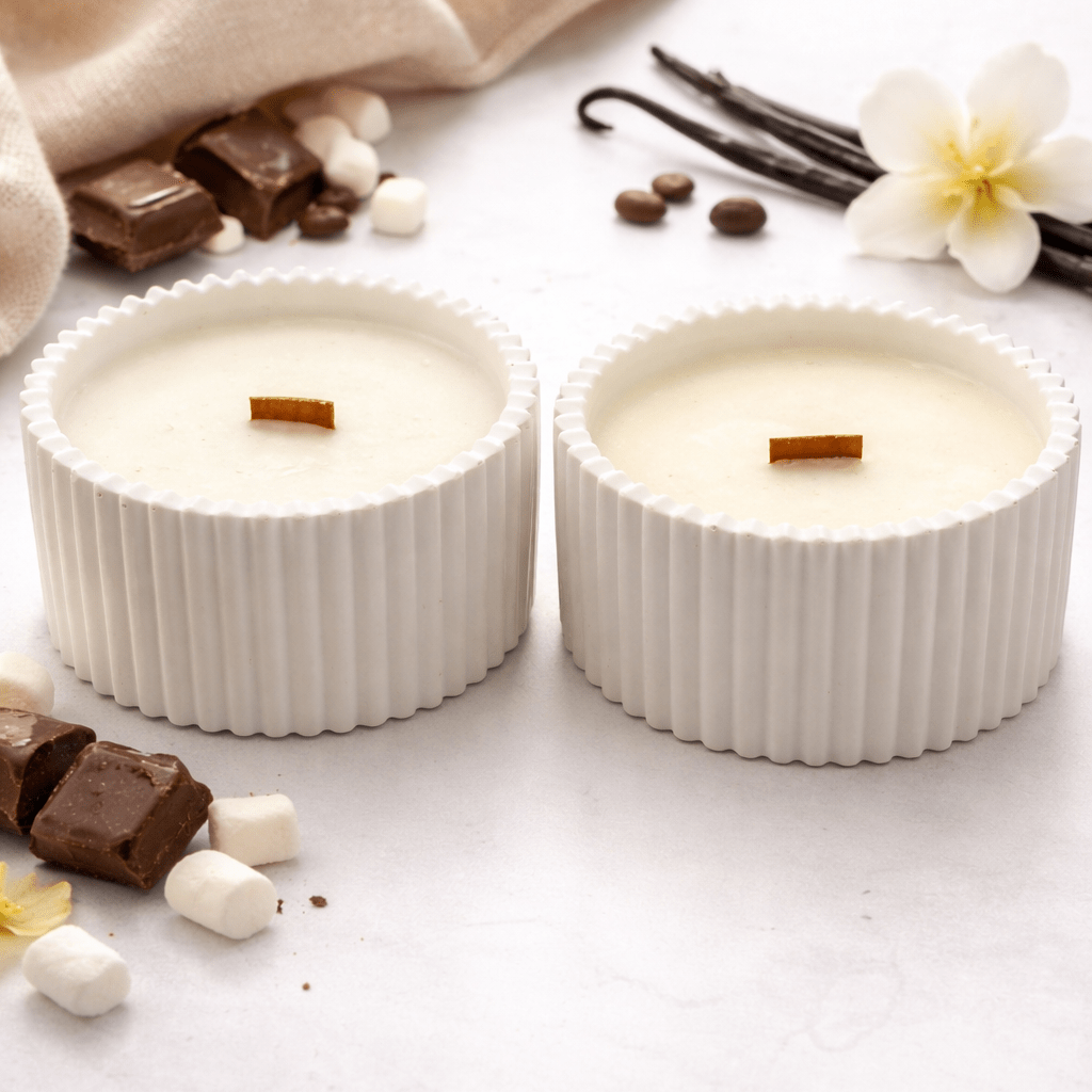 Pack de Velas Aromáticas de Soja - Vainilla Oriental y Chocolate Caliente