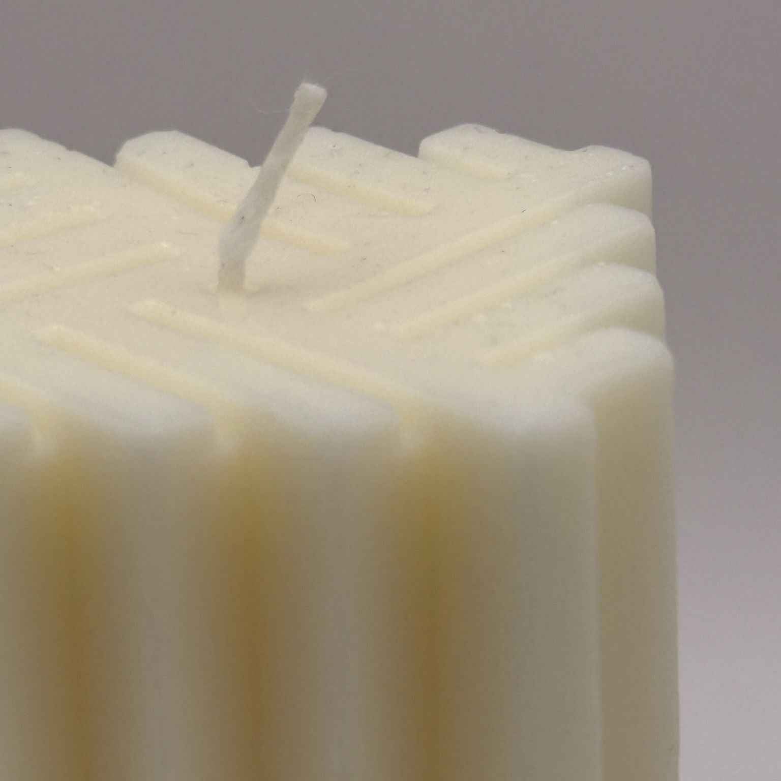 Vela de soja cuadrada