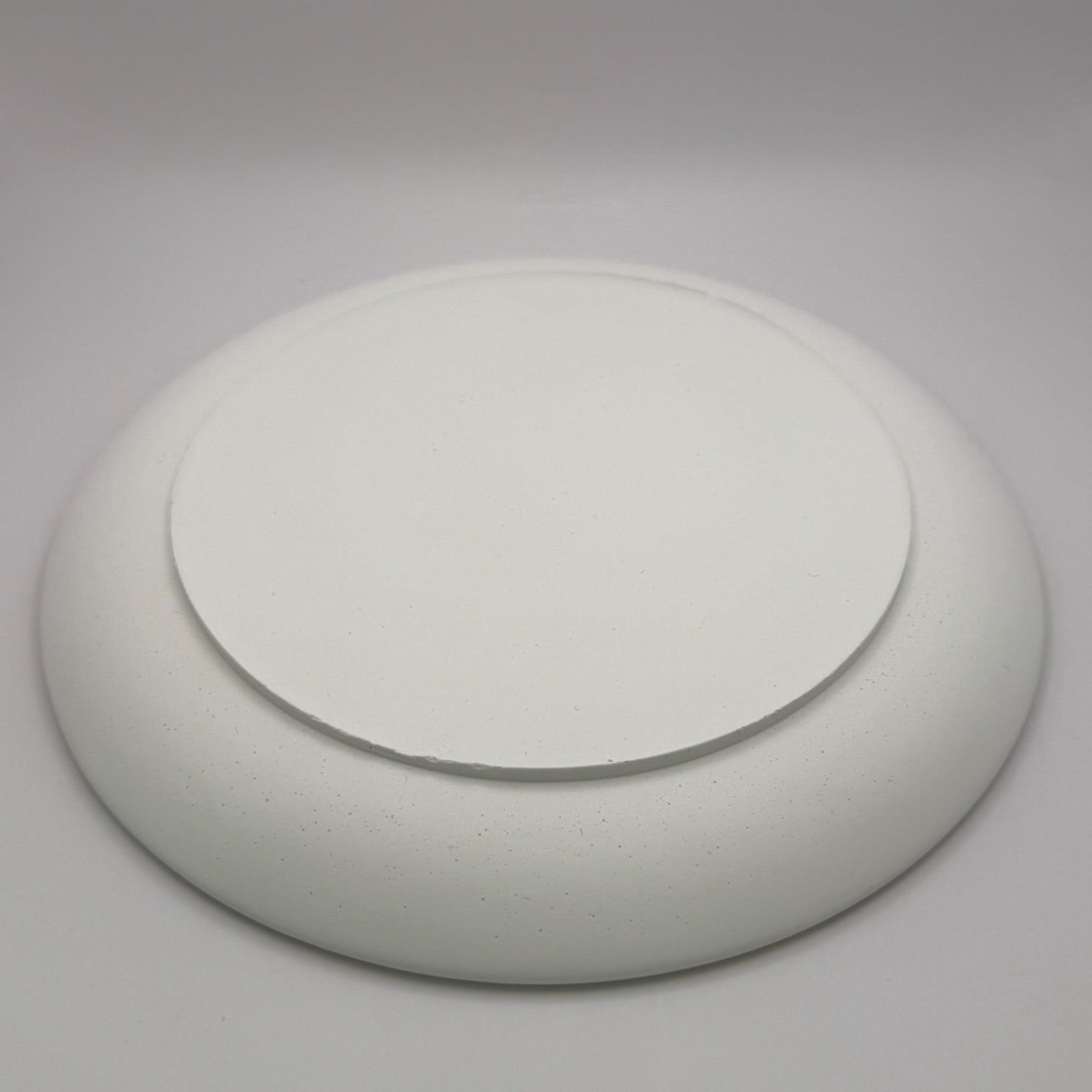 Plato soporte velas artesanal vista completa