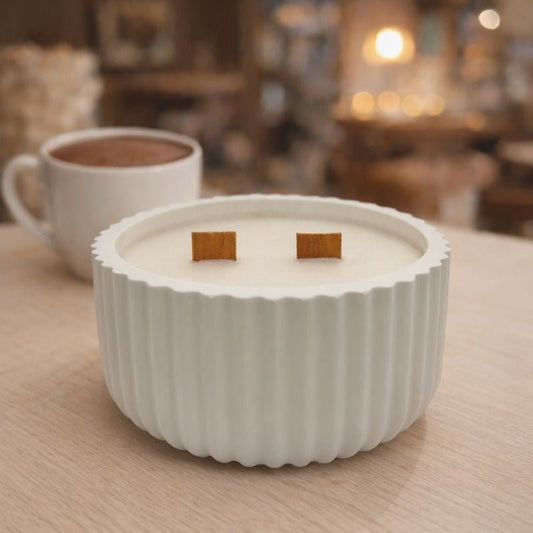 Vela aromática Chocolate caliente 100% soja vegana artesanal