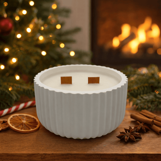 Vela aromática Especias navideñas 100% soja vegana artesanal"