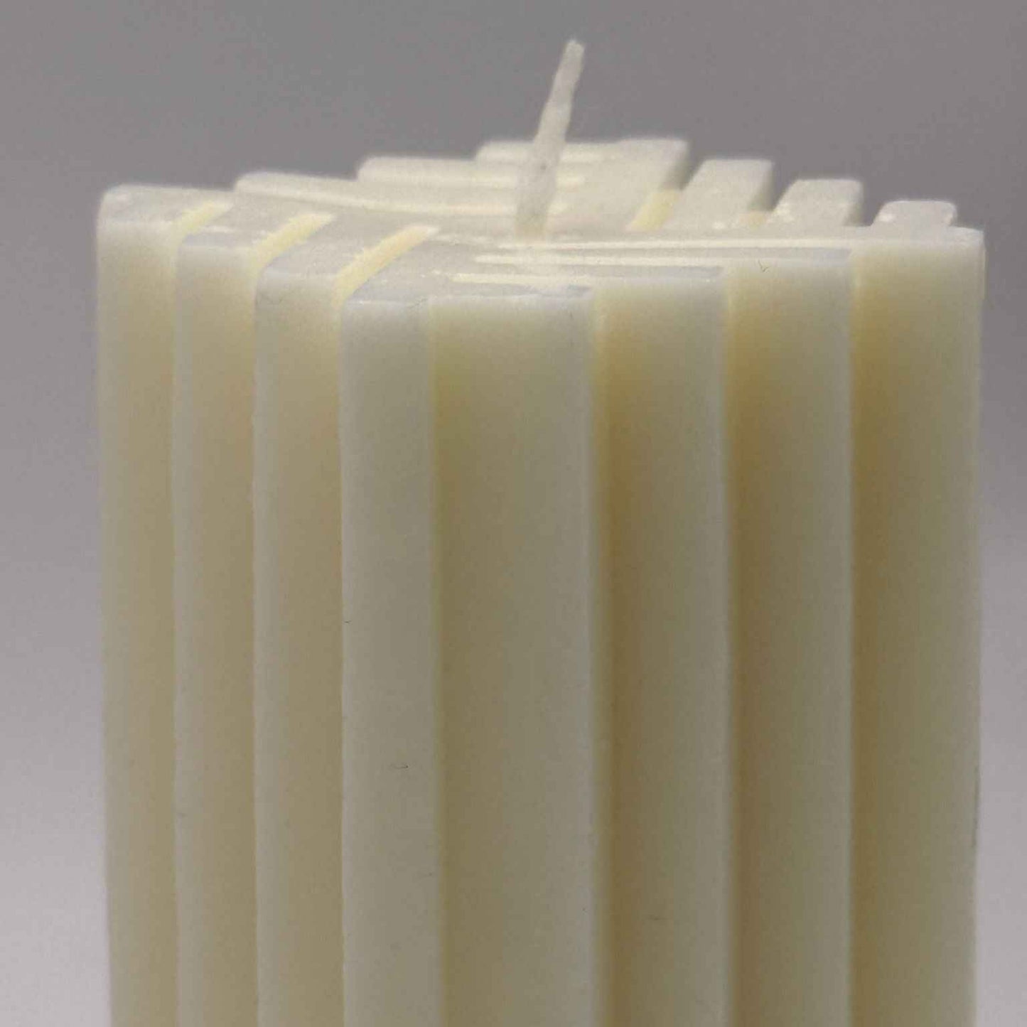 Vela de soja cuadrada