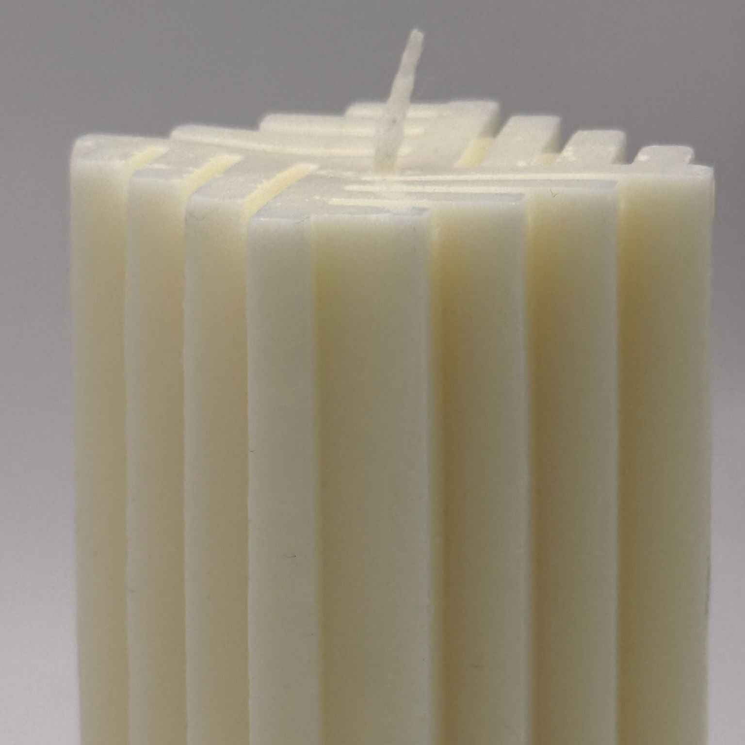 Vela de soja cuadrada