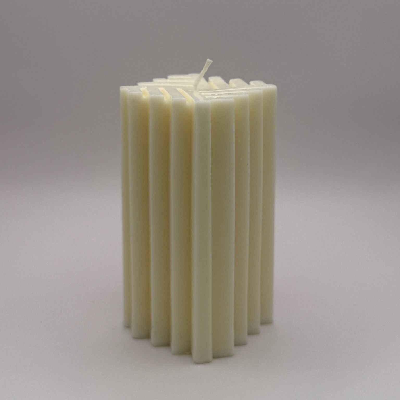 Vela de soja cuadrada