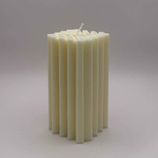 Vela de soja cuadrada