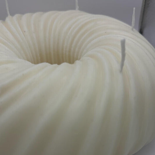 Vela decorativa forma roscón 100% soja artesanal