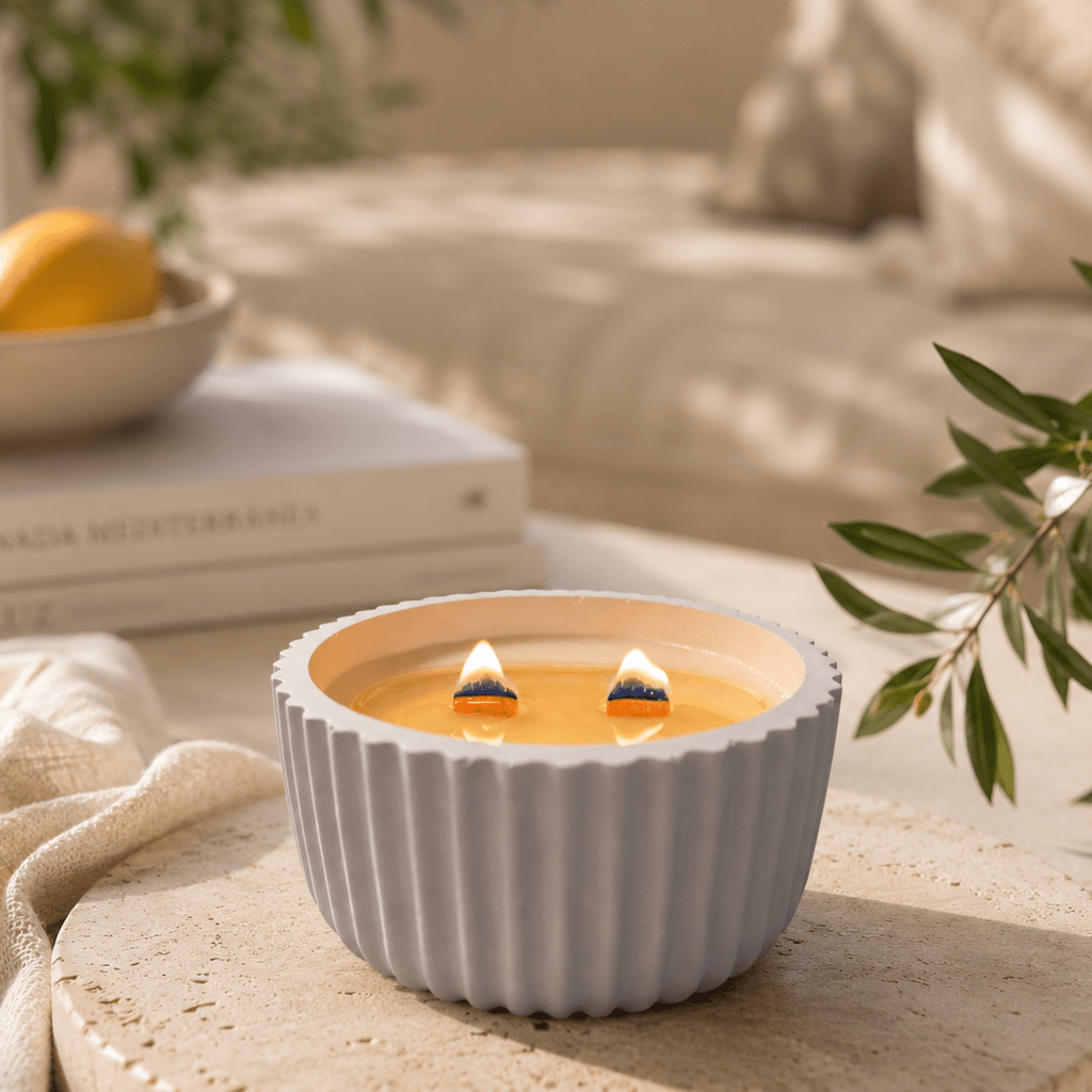 Vela aromática Limonada Mediterránea en cera de soja