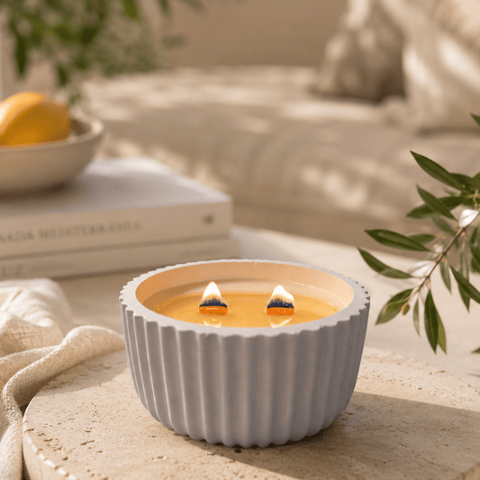 Vela aromática Limonada Mediterránea en cera de soja