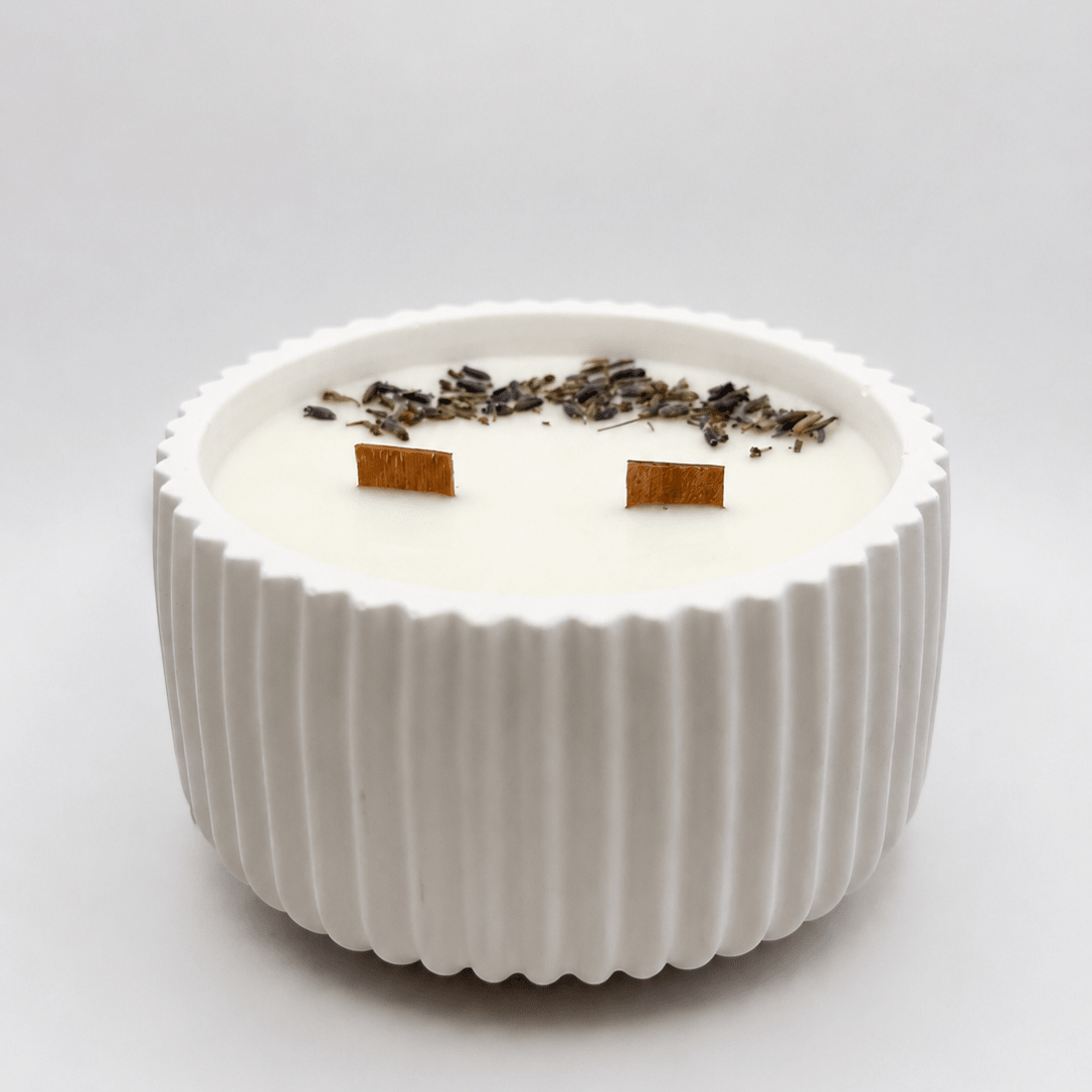 Vela aromática Lavanda y Ámbar en cera de soja